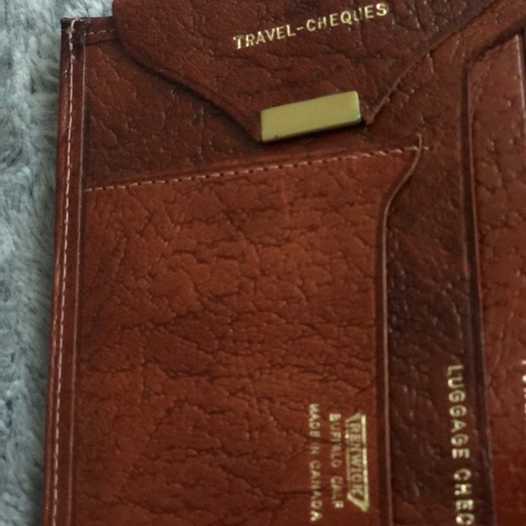 Vintage Renwick Buffalo Calf Travel Wallet - Picture 7 of 8
